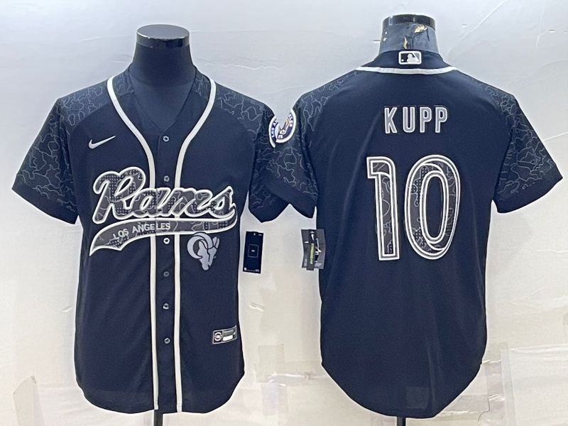 Men Los Angeles Rams #10 Kupp Black Reflector 2022 Nike Limited NFL Jersey->los angeles rams->NFL Jersey